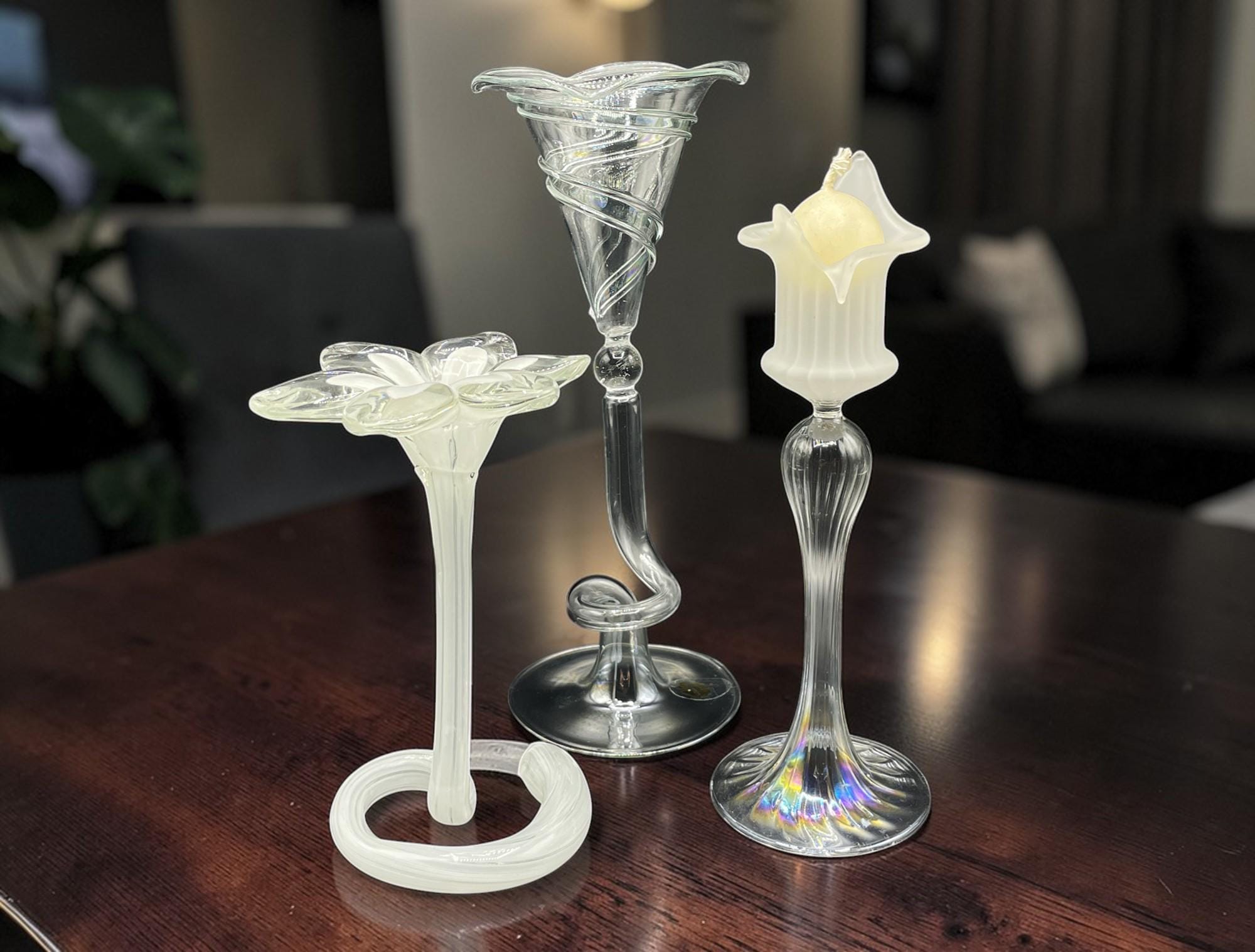 Murano candle holder - Etsy 日本