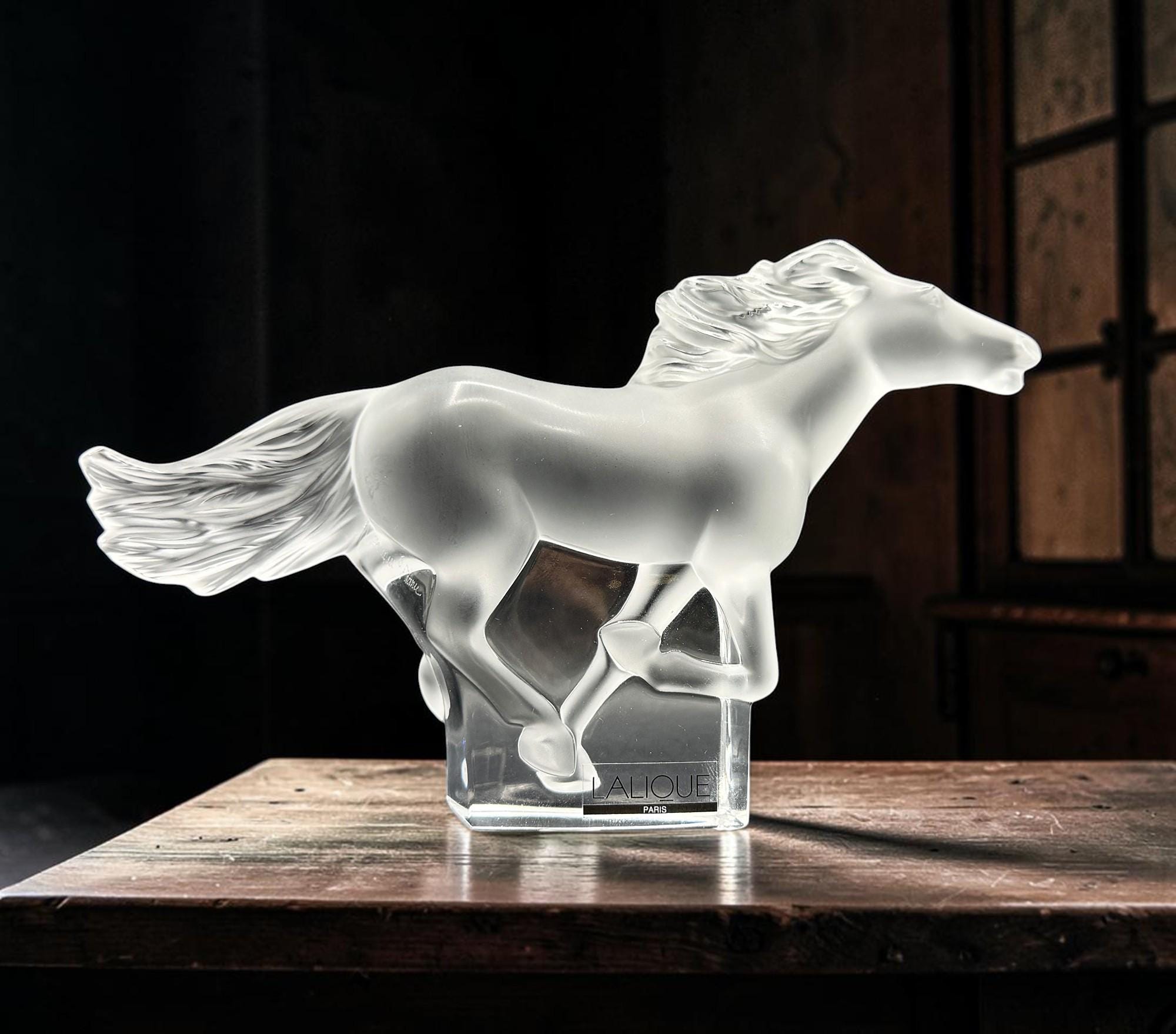 Lalique Crystal Figurines Horses - Etsy