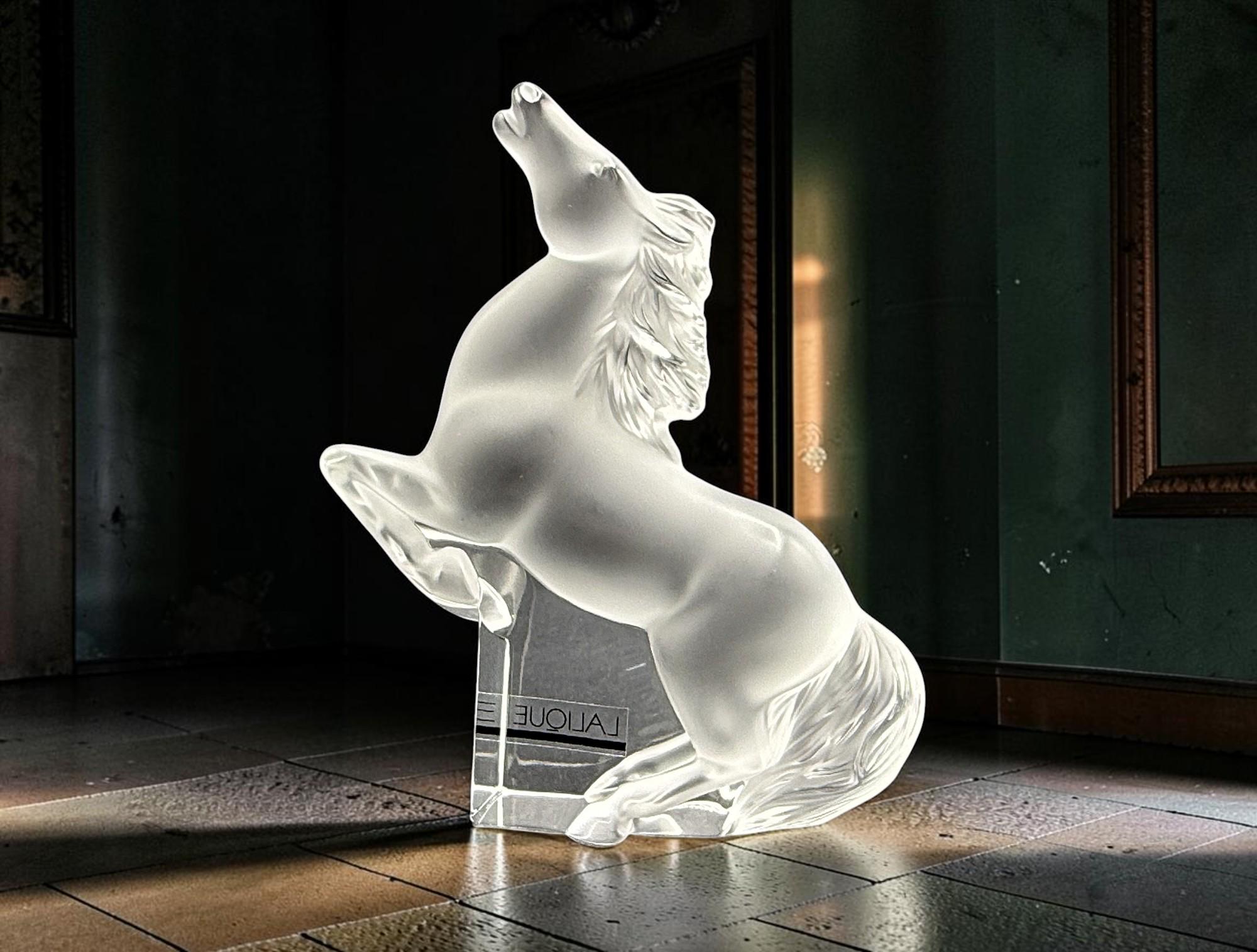 Lalique Crystal Figurines Horses - Etsy