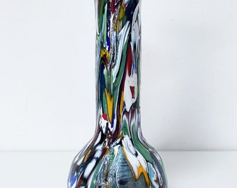 Murano – Vase avec murrine multi-fleurs