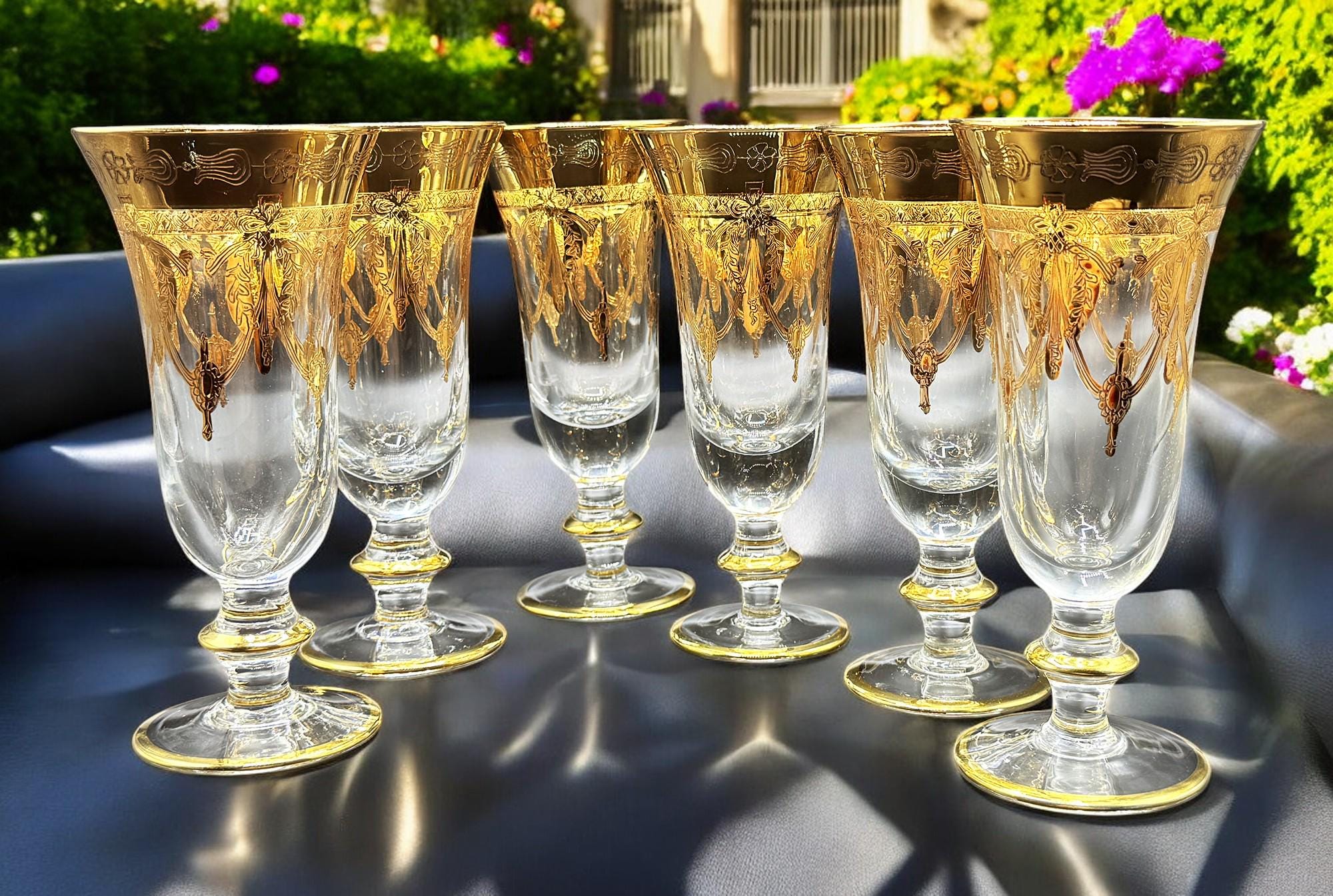 24k Gold Goblets - Etsy