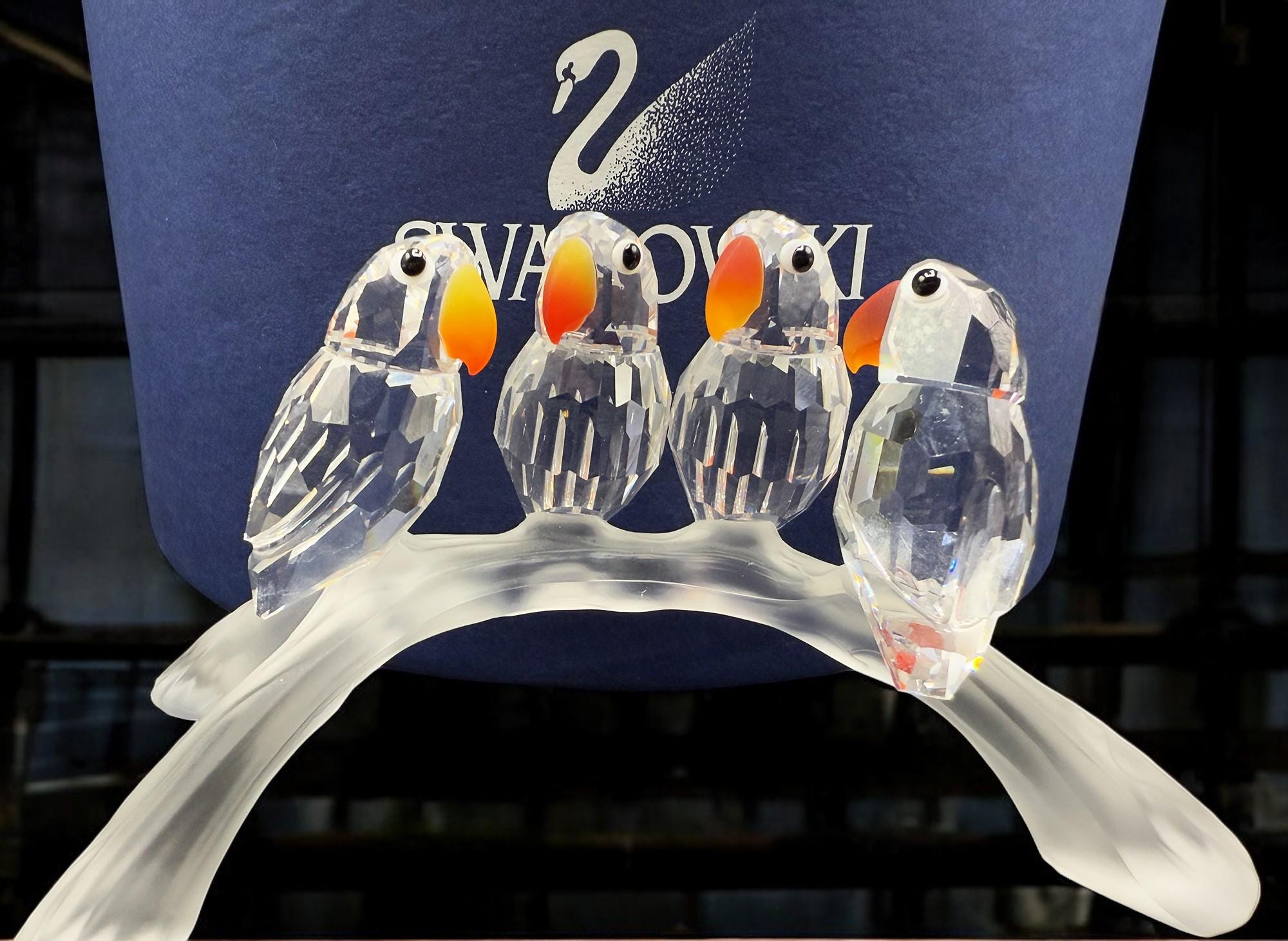 Swarovski Lovebirds - Etsy