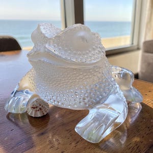 Lalique Frog - Etsy