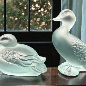 新品 LALIQUE ラリック Canard カモ アヒル 置物 Lalique Crystal Duck - Etsy