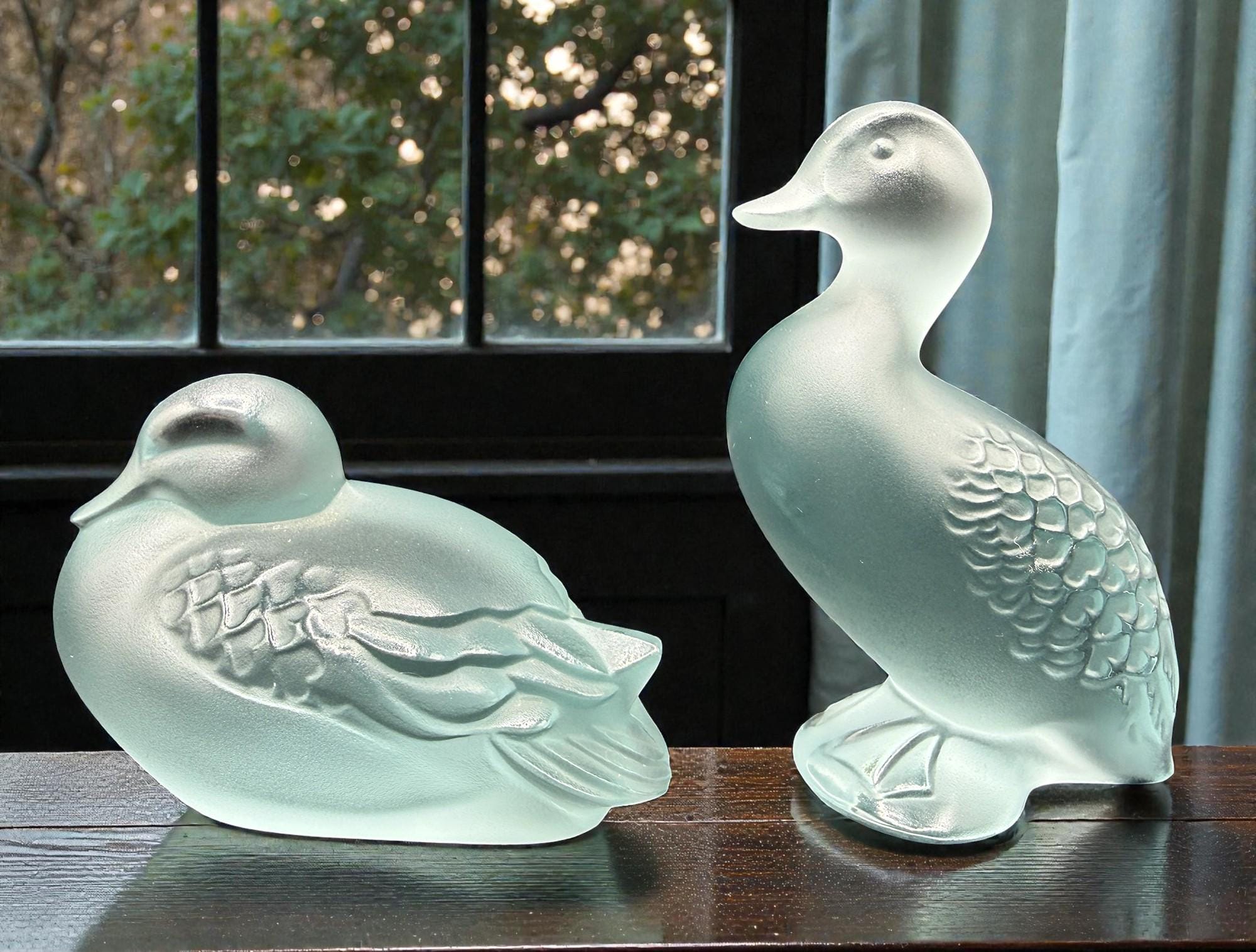 新品 LALIQUE ラリック Canard カモ アヒル 置物 Lalique Duck - Etsy