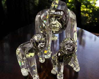 Swarovski – Gorilla's Family - SCS Annual Edition 2009 - Etsy