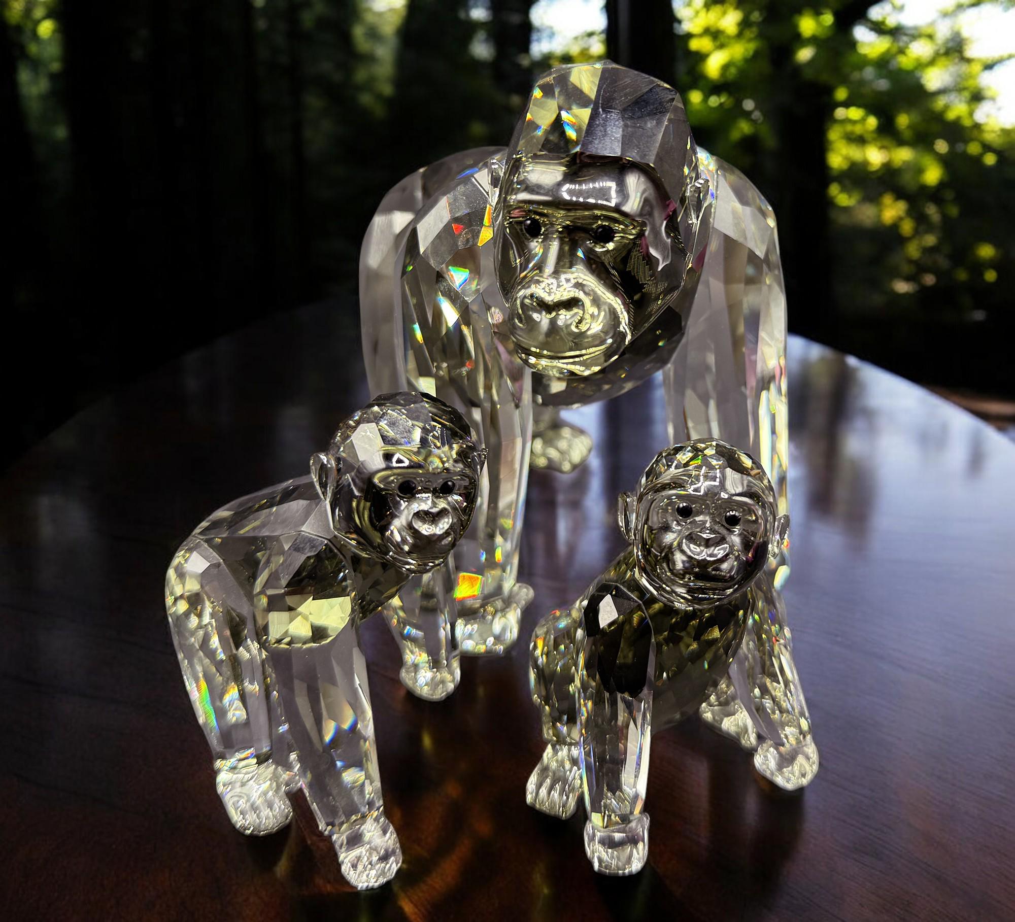 Swarovski – Gorilla's Family - SCS Annual Edition 2009 - Etsy