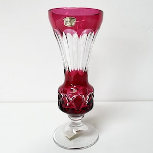 Val Saint Lambert - Belgian crystal vase