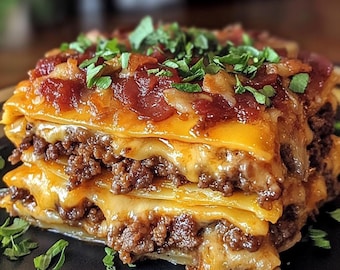 BEST RECIPE For BBQ Bacon Cheeseburger Lasagna Download