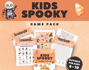 Halloween Kinder Party Spiele: Gruseliges Aktivitätenpaket (PDF)
