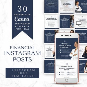 Financial Coach Social Media Posts & Instagram Templates for Business Branding and Effective Financial Planning