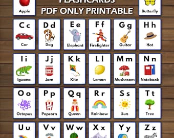Alphabet Flashcards for Preschoolers | Educational Printable Letters