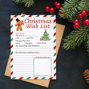 Carta a Papá Noel, Carta para niños a Papá Noel, Carta para imprimir a Papá Noel, Lista de deseos navideños para niños, Carta a Papá Noel, Lista de deseos de Papá Noel, Lista de Papá Noel
