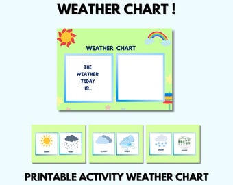 Weather  Activity for Preschoolers |  Printable Weather Chart