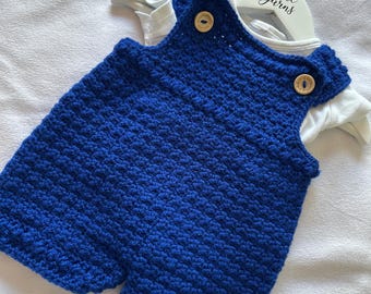 Hand Crocheted Baby Romper