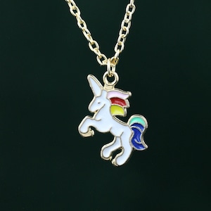 Unicorn Necklace | Gold Unicorn Pendant Necklace | Unicorn necklace for girls 925 Sterling silver | Unicorn necklace for girls
