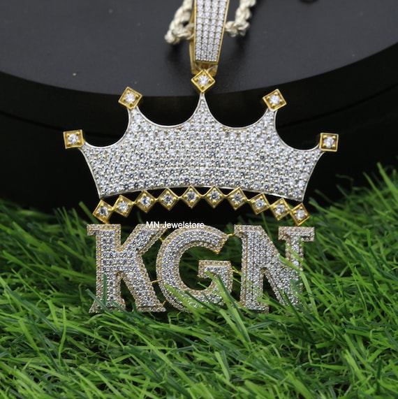 Crown Initial Necklace, Letter unisex Necklace, Cubic Zircon Hip Hop Jewelry, Twist Chain Necklace for Men, Birthday Gift, Christmas Gift Crown Initial Necklace, Letter unisex Necklace, Cubic Zircon Hip Hop Jewelry, Twist Chain Necklace for Men, Birthday Gift, Christmas Gift
