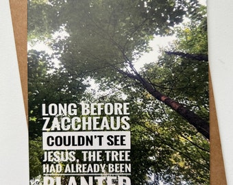 The story of Zaccheaus is proof that Jesus knows our future. Remind your friend today He knows and loves them.