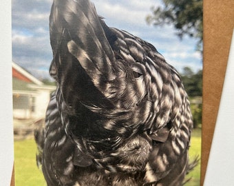 Make somebody laugh with this cute card with a chicken butt!