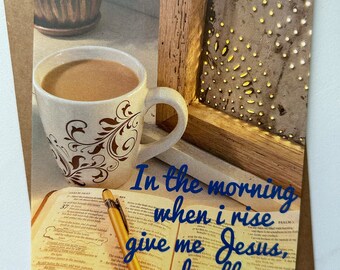 Coffee lovers will appreciate this beautiful card! Send it to someone today!
