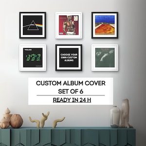 Personalized Album Poster | Custom Album Covers Set Of 6 , Rapper Poster, Custom Music Gift, Favorite Music Posters, Personalized Gift