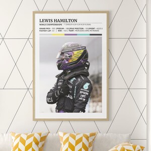 Formula 1 Poster, Lewis Hamilton Wall Art, F1 Wall Art, Car Posters, F1 Poster, F1 Racing Poster, Formula 1 Gifts, Gift For Him
