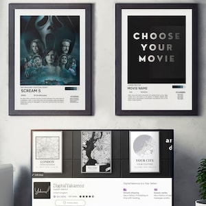 Custom Movie Poster Set: Personalized Film Wall Art