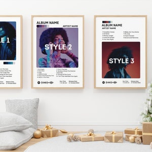 Personalized Album Covers Posters, Set Of 3 Album Cover Wall art, Custom Album Cover Print, Custom Album Cover Wall Art, Personalized Gift