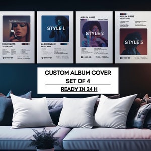 Custom Album Cover Poster Set: Personalized Music Wall Art