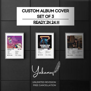 Custom Album Cover Posters, Personalized Album Cover Wall Art, Album Cover Framed and Poster, Custom Music Gift, Personalized Gift
