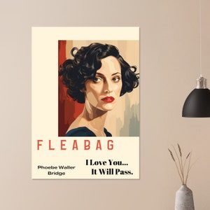 Fleabag Poster, Phoebe Bridgers Poster, Minimalist Movie Poster, Fleabag Art Poster, Vintage Movie Poster