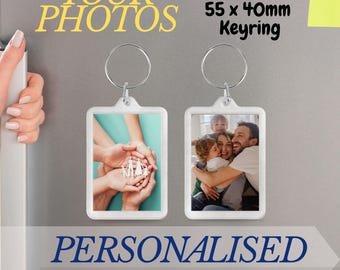 Personalised Photo Keyring – Custom Acrylic Keepsake Gift