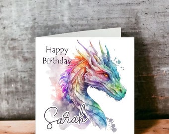 Tarjeta de felicitación personalizada Dragones ~ 6 diseños