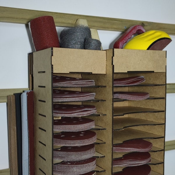 Sandpaper organizer