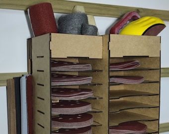 Sandpaper organizer