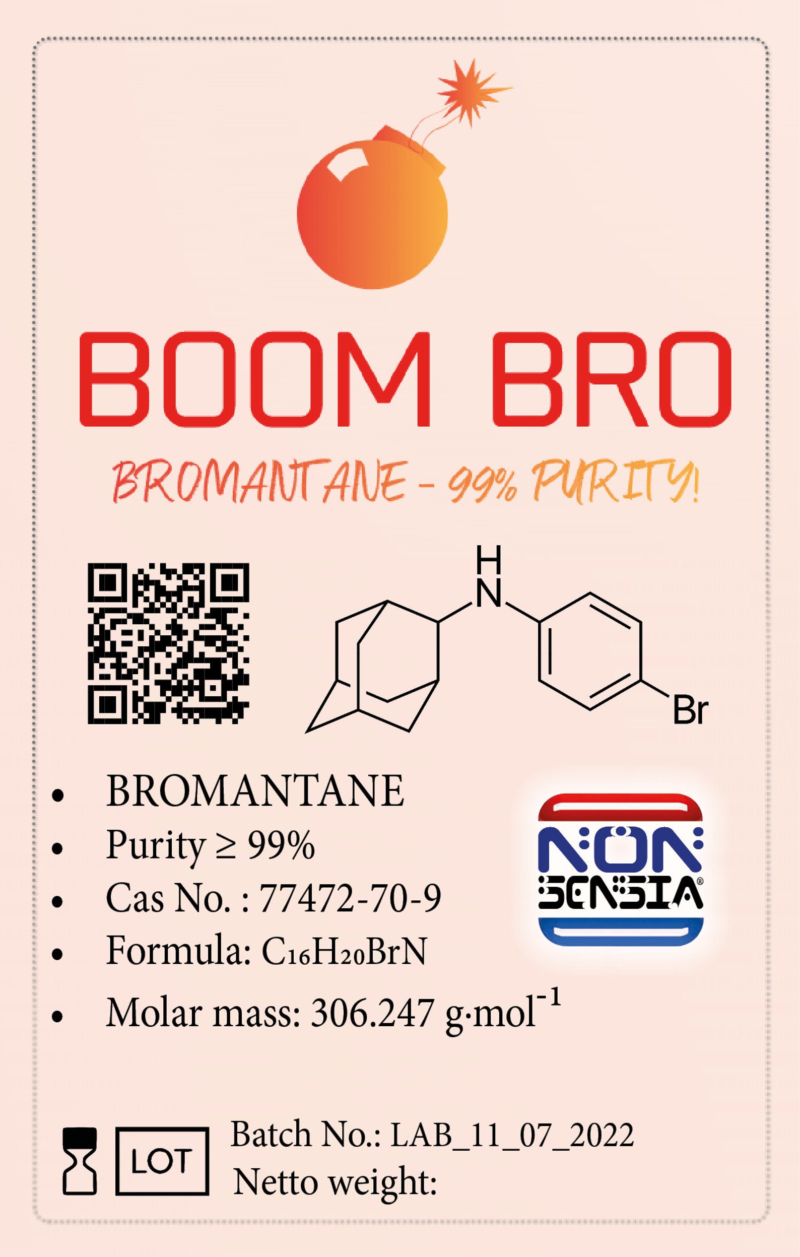 Bromantane BOOMBRO Pure Bromantane Powder 99 1000mg. Etsy