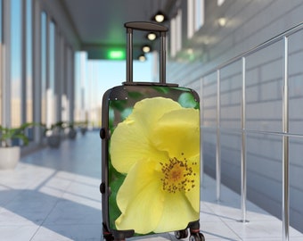 Yellow Flower Travel Suitcase