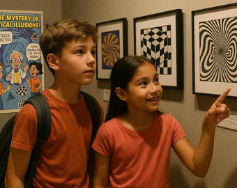 The Mystery of Optical Illusions- Fun Learning Book for Kids, Brain Tricks, Science and Visual Puzzles
