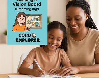 Vision Board Booklet for Kids – Goal-Setting, Dream Planning & Motivation Activity Book