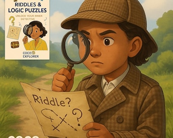 Riddles and Logic Puzzles for Kids | Fun Brain Teasers, Logic Games, Critical Thinking Activities, Printable Puzzle Book for Ages 8–11