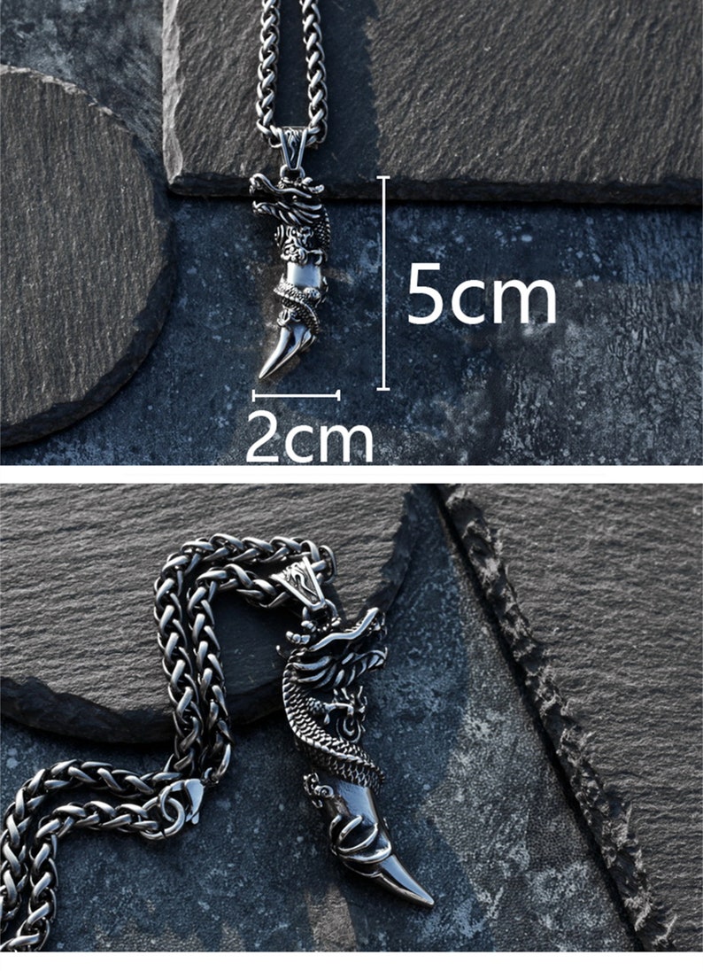 Personalized Dragon Necklace ,gothic Dragon Necklace for Men,handmade