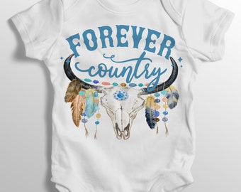 Forever Country - Body bébé, Nouveau-né grandit, Gilet bébé personnalisé, Cadeau Baby Country Music - Baby Boy / Girl