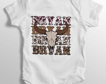 ZB Bryan - Baby Bodysuit, Newborn baby grows, Personalised baby vest, Baby Country Music gift - Baby Boy - Baby Girl