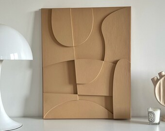 Abstract Wall Painting - 3D Relief Wall Art