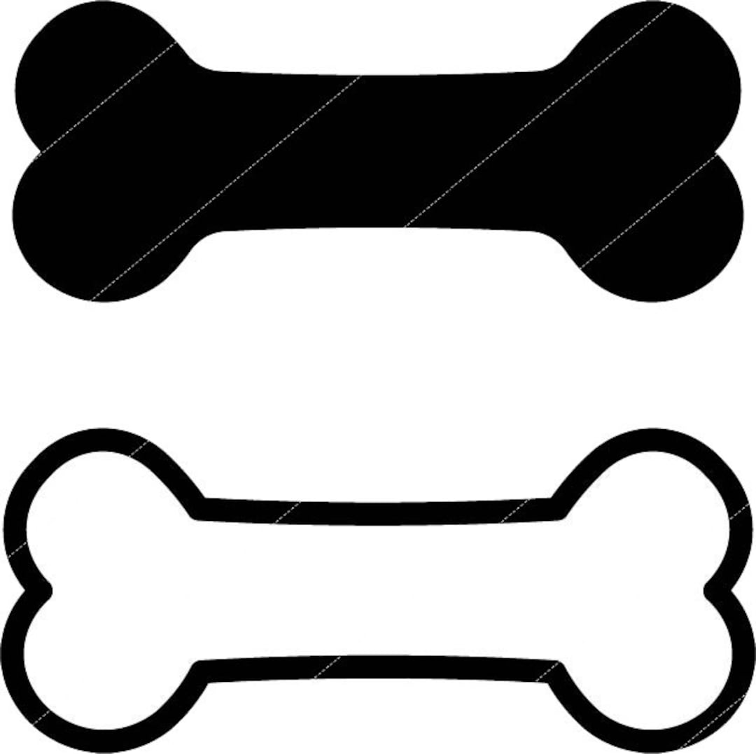 Dog Bone Svg, Dog Bone Digital, Dog Bone Png Clip Art. Vector Cut File