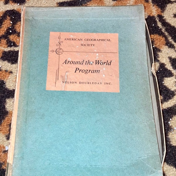 Vintage - American Geographical Society/Around the World Program: “Mexico,” “France,” “Portugal,” & “Greece” {Nelson Doubleday} *Set of 4*