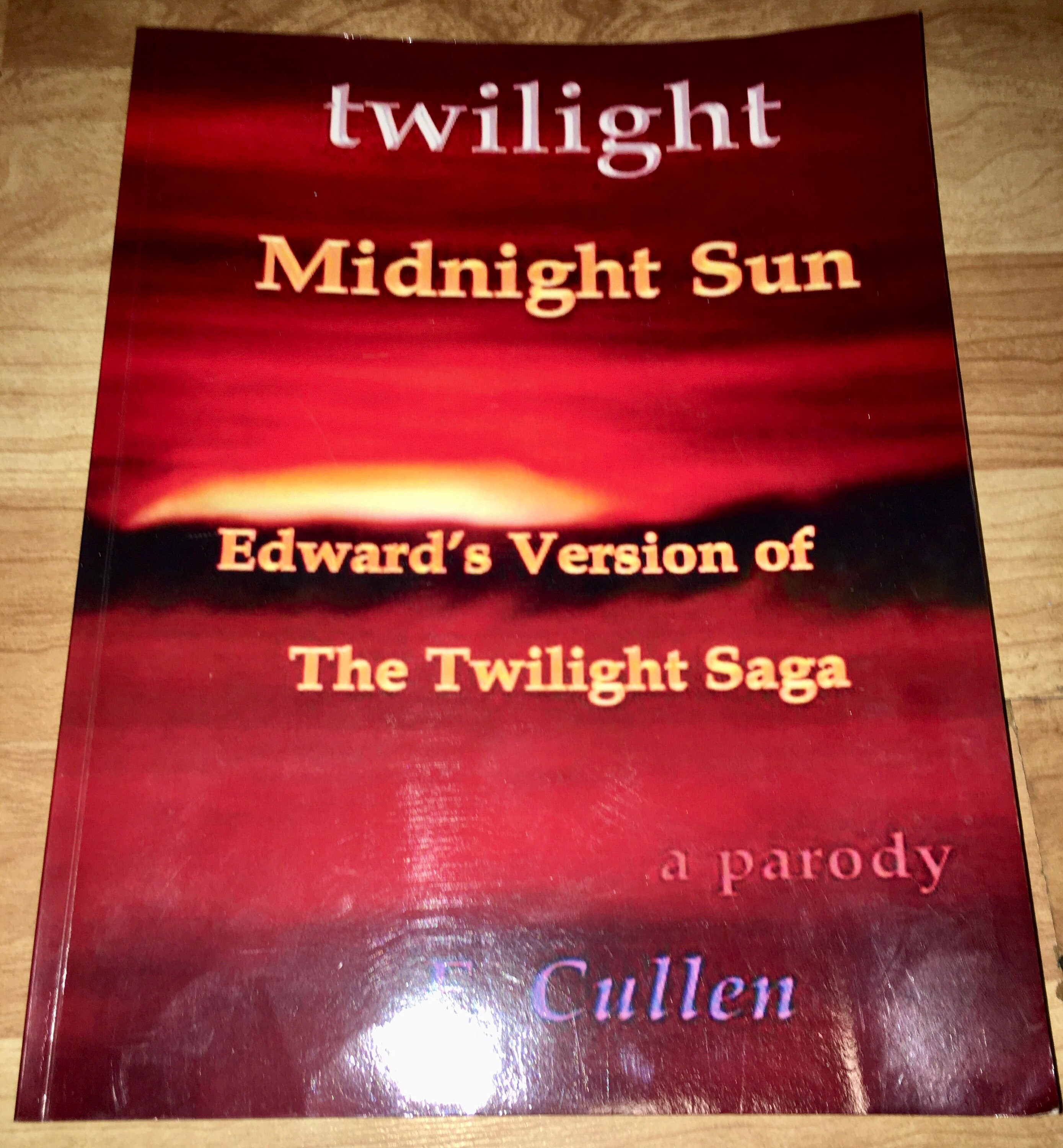 Twilight: Midnight Sun Edwards Version of the Twilight Saga - Etsy