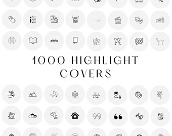 Canva-sjablonen voor Instagram Hoogtepunten: 1000 covers, 250 unieke ontwerpen, direct downloaden, digitaal product