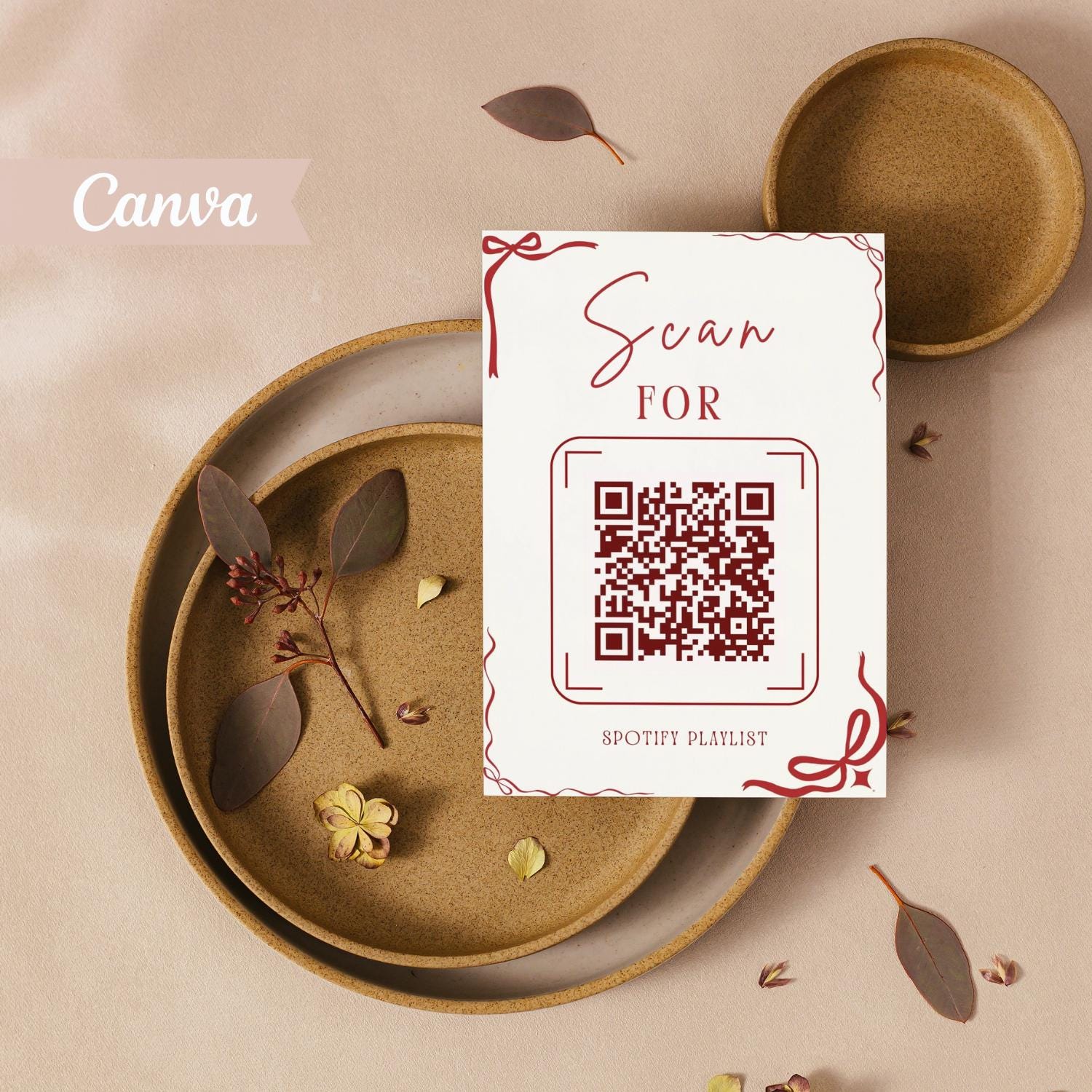 Talk Thirty to Me QR Code Sign, Red Ribbon Coquette Photo Share Sign ...