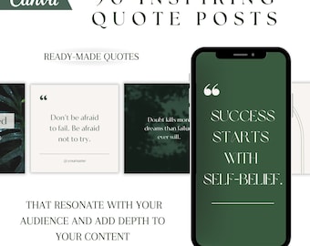 90 donkergroene esthetische Instagram-citaatposts voor onmiddellijke profielverbetering, sociale media-inhoud, donkergroene Instagram-esthetiek